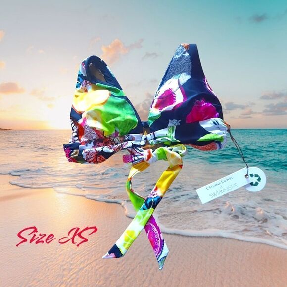 CHRISTIAN LACROIX X SWIMINISTA Cheer Swim Top FEMININE - Picture 1 of 10